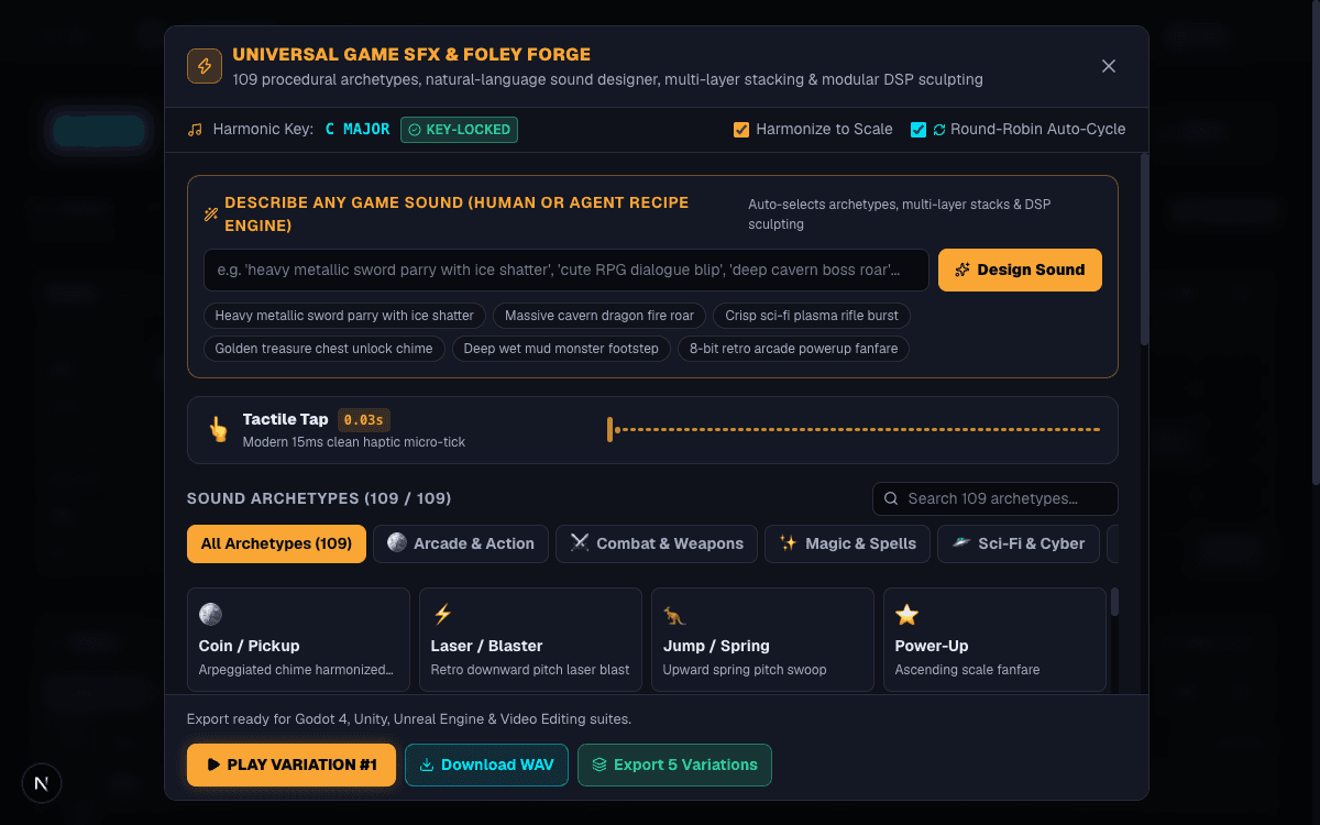 SFX Forge Synthesizer